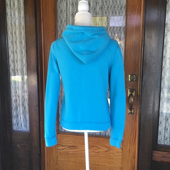 Hollister size medium apple blue zip up hoodie - Picture 6 of 8